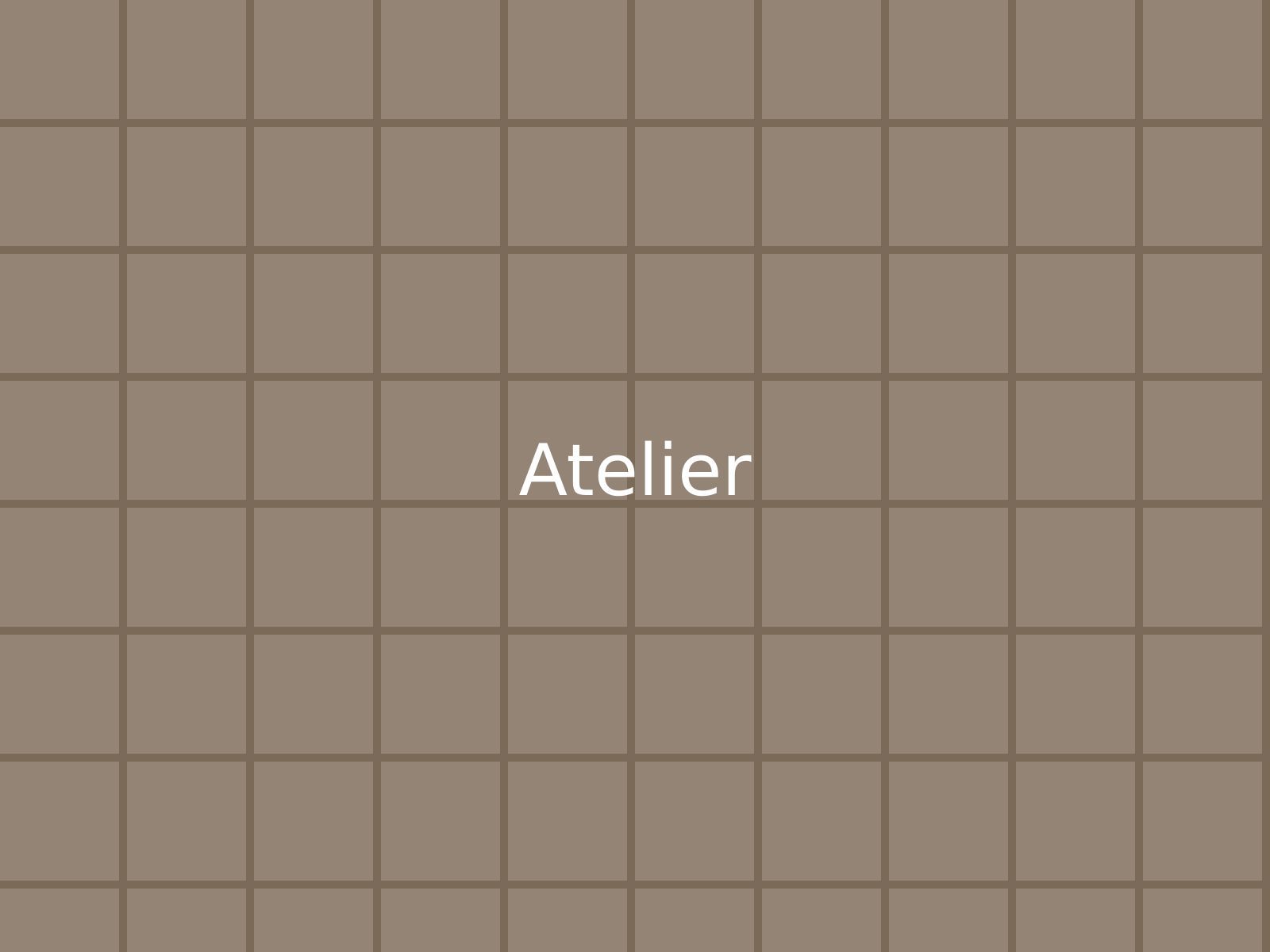 L'atelier, établi et carreaux