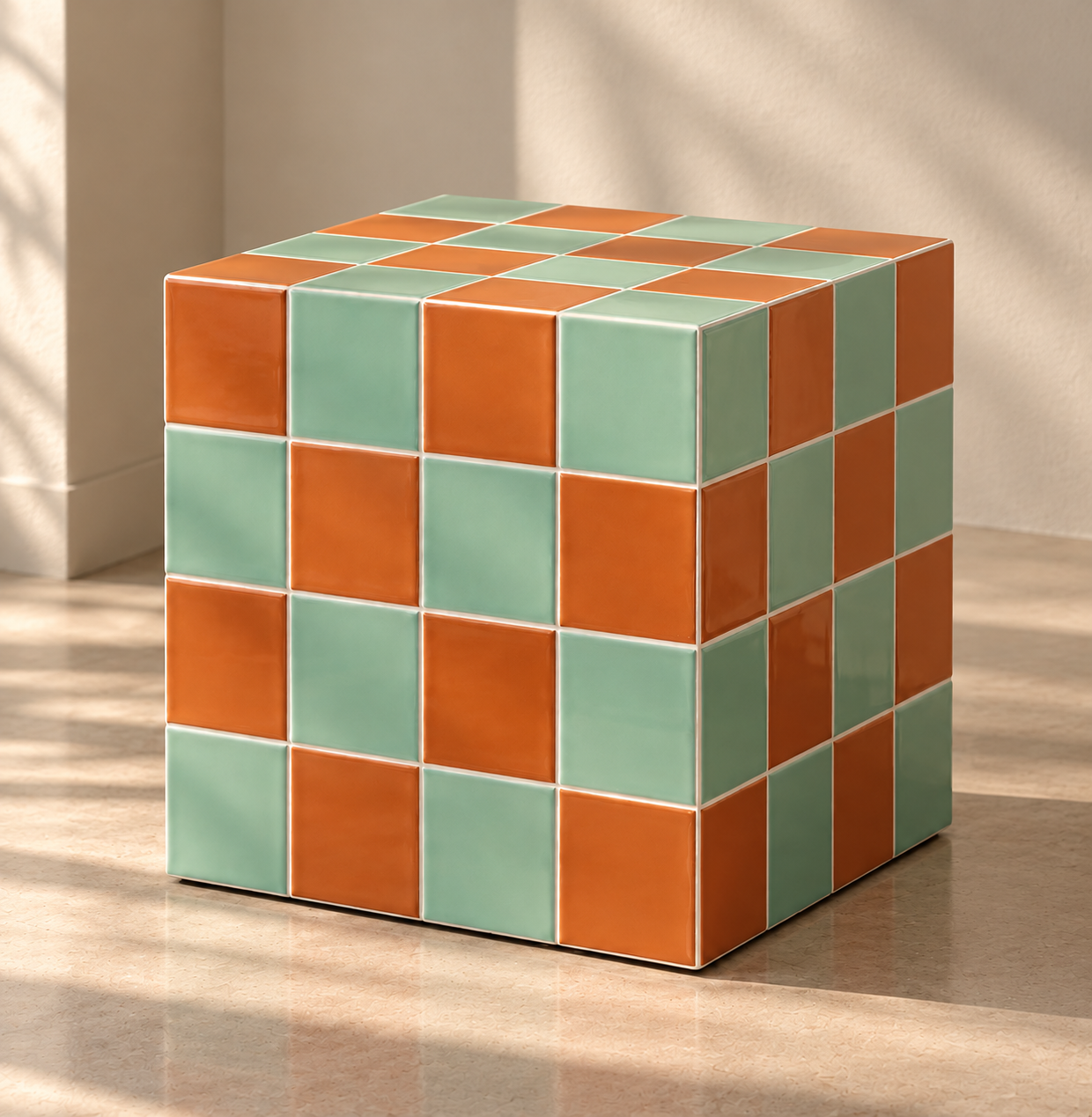 Cube bicolore
